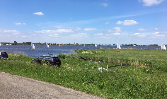 Zeilwedstrijd op het Kinselmeer
